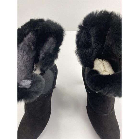 fabi femme womens heel boots black Brand New Size 37 1/2 Made In Italy - Picture 7 of 8